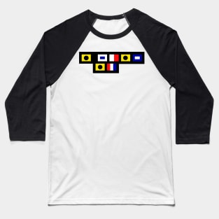 “I Ship It” Nautical Flags Baseball T-Shirt